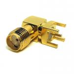 PCB Mount SMA Connector Right Angle (Jack,Female,50Ω) L15.1mm